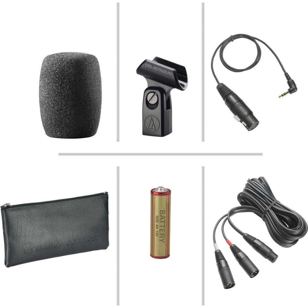 Audio-Technica AT8022 X/Y Stereo Phantom and Battery Powered Field Microphone