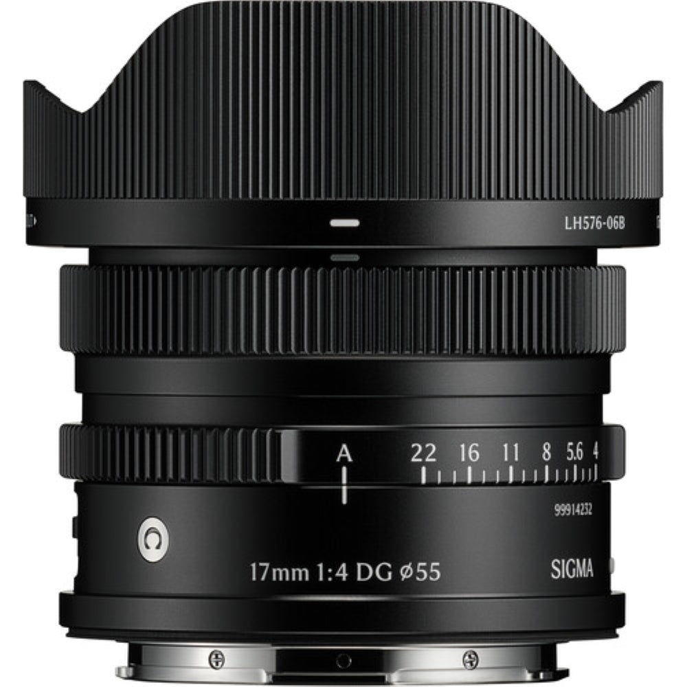 Sigma 17mm f/4 DG Contemporary Lens Compatible with L-Mount (Full Frame) Black Bundle with 55mm UV Filter + Lens Cap Keeper + Cleaning Kit + Cleaning Cloth (5 Items)