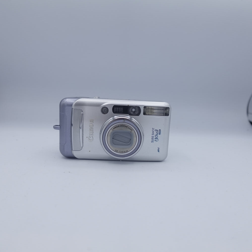 Used Canon Sure Shot 130u II 35mm Point and Shoot Camera | Silver | U9
