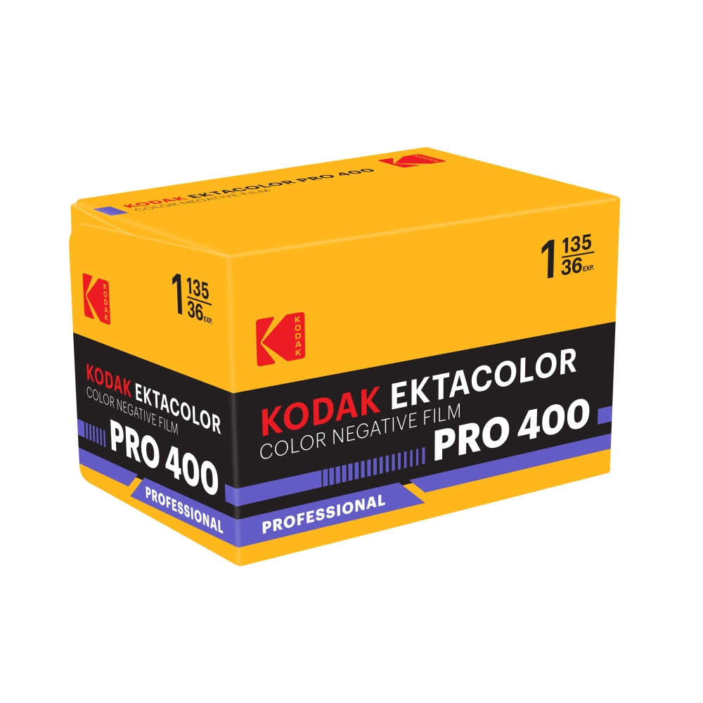 Kodak Ektacolor Pro 400 Color Negative Film | 35mm Roll Film (36 Exposures) 5 Rolls + Cloth