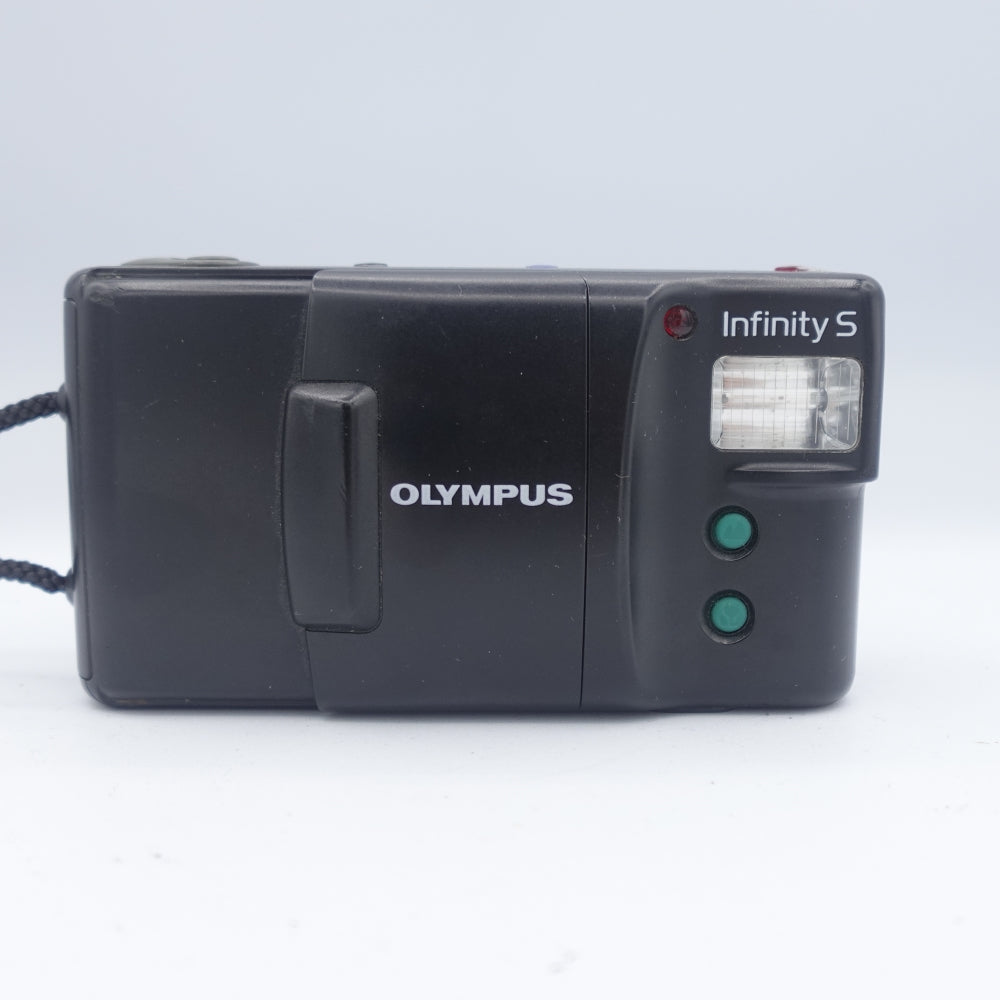 Used Olympus Infinity S 35mm Point and Shoot Camera | Black | U7