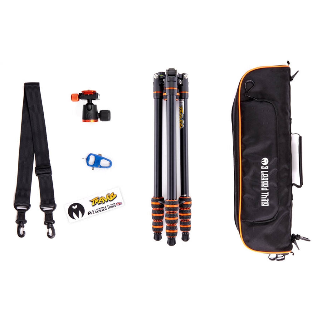 3 Legged Thing Punks Travis 2.0 Magnesium Alloy Tripod with AirHed Neo 2.0 Ball Head | Black