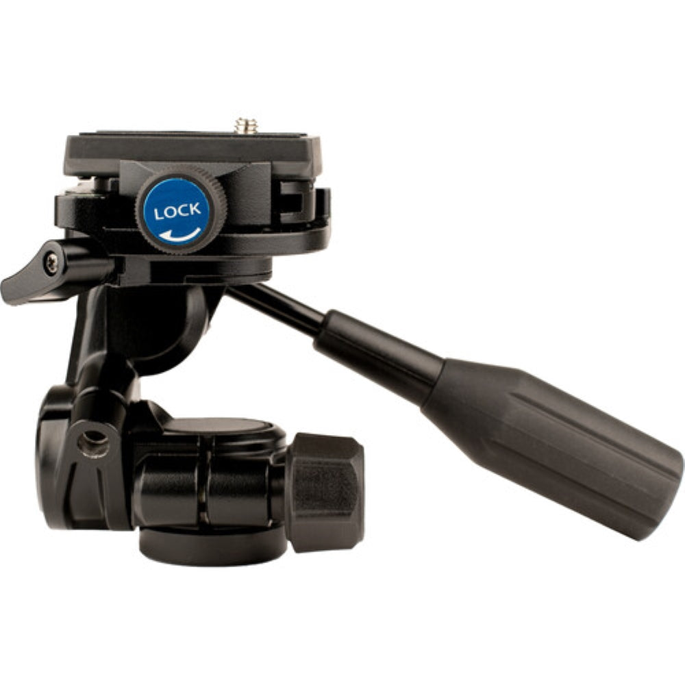 Slik Pro AL-324-3W Aluminum 4-Section Tripod with Arca-Type 3-Way Pan-Tilt Head