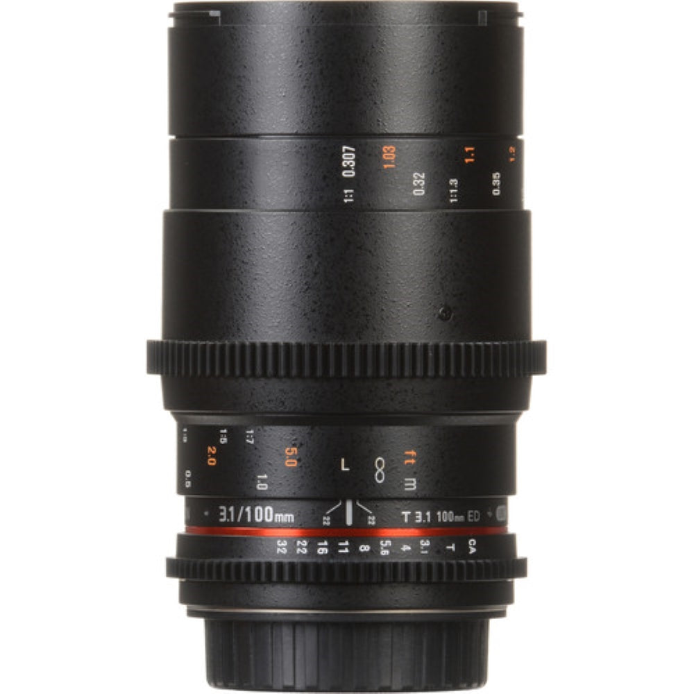 Rokinon 100mm T3.1 Macro Cine DS Lens for Canon EF Mount