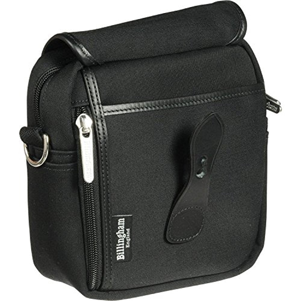 Billingham Stowaway Pola Shoulder Bag | Black with Black Leather Trim