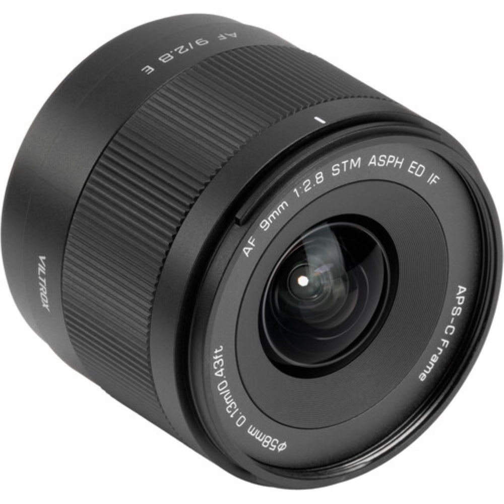 Viltrox AF 9mm f/2.8 Air E Lens Compatible with Sony E Mount Bundle with UV Filter + Lens Cap Keeper + Cleaning Kit + Cleaning Cloth (5 Items)
