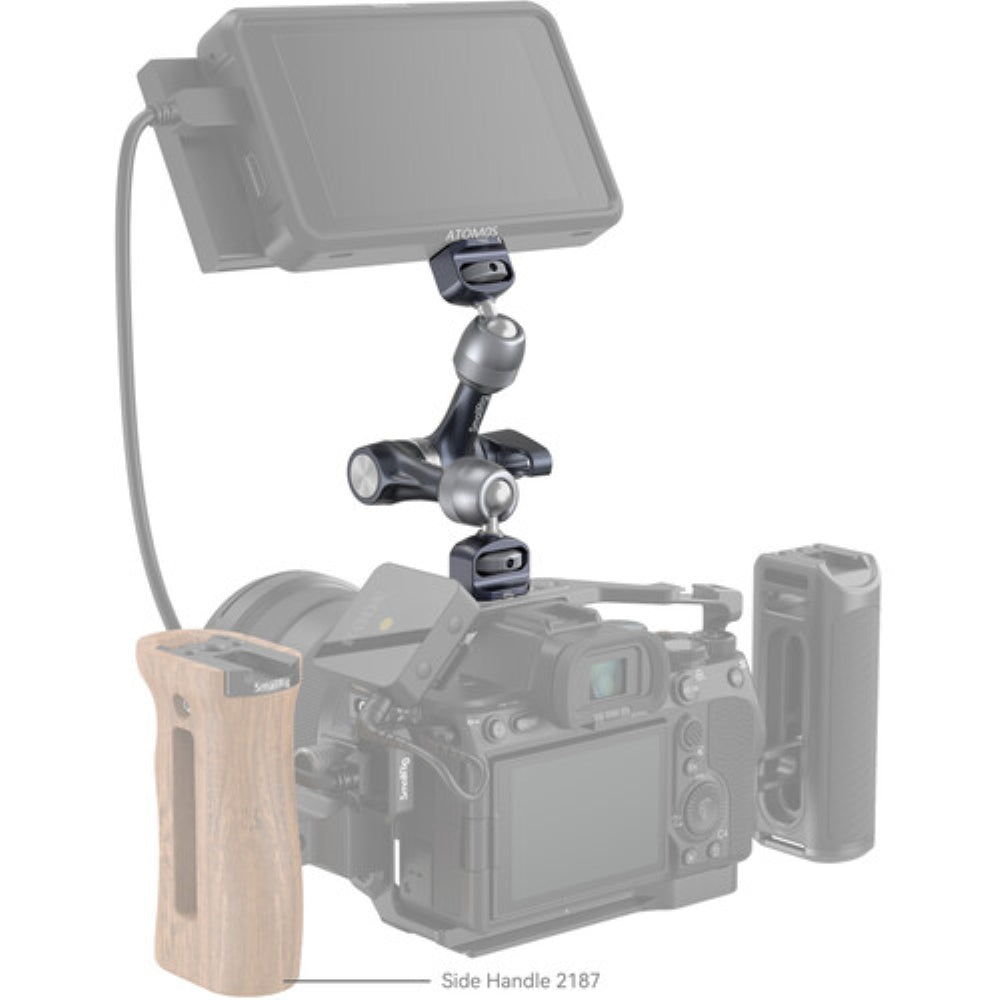 SmallRig Articulating Arm with 1/4"-20 and 3/8"-16 ARRI Locating Screws | 7"