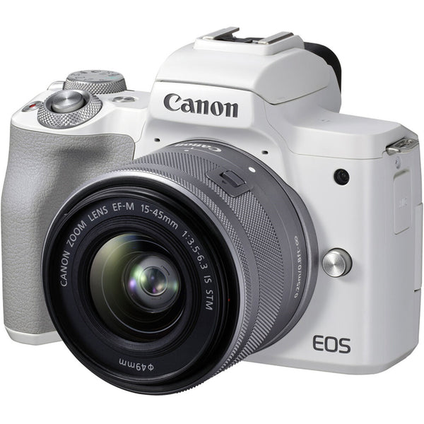 Canon EOS M50 Mark II Mirrorless Digital Camera with 15-45mm Lens | White
