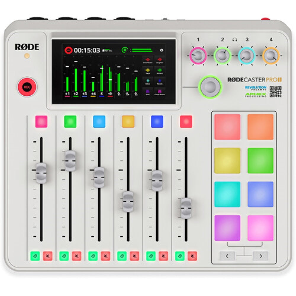 Rode RODECaster Pro II Integrated Audio Production Studio | White