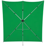 Westcott X-Drop Pro Water-Resistant Backdrop Kit | Chroma-Key Green, 8 x 8'