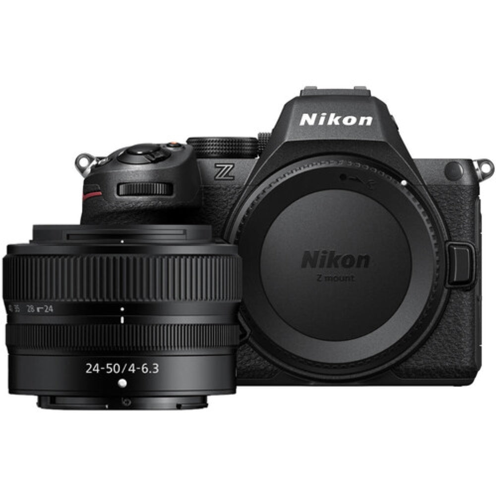 Nikon Z5 II Mirrorless Camera with 24-50mm f/4-6.3 Lens Bundle with Tamron 70-300mm f/4.5-6.3 Lens + 2 UV Filters + 128GB Card + Card Reader + Lens Cap Keeper + Cleaning Kit + Camera Bag (12 Items)