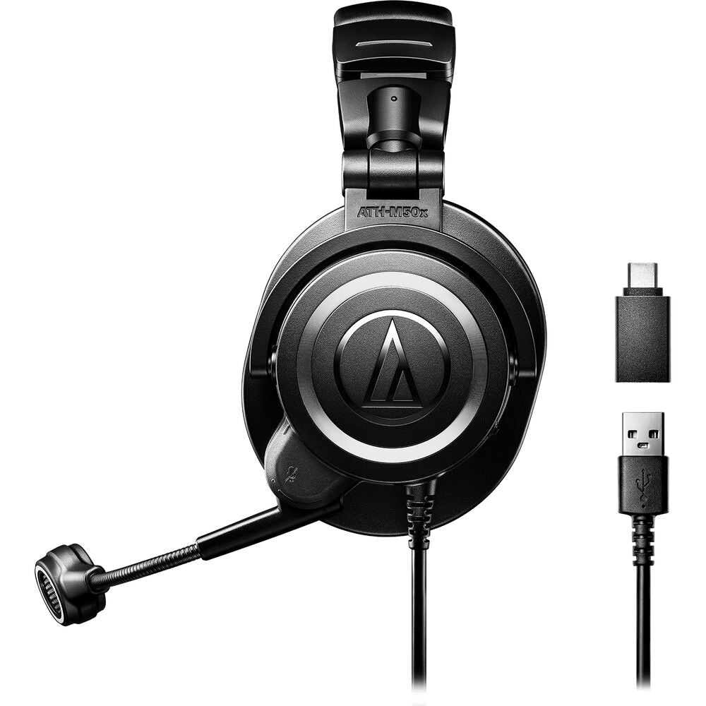 Audio-Technica ATH-M50xSTS-USB StreamSet Headset with USB Connector  **OPEN BOX**