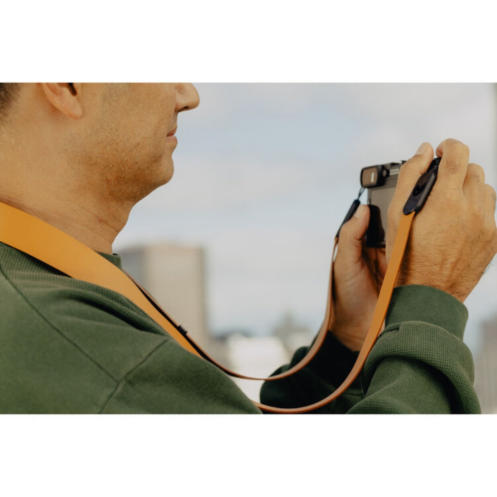Peak Design Form Leather Camera Strap Long | Amber, 52.6"