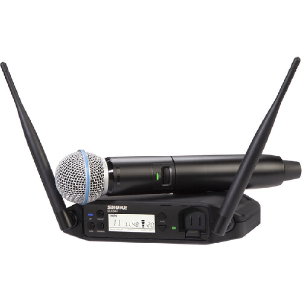Shure GLXD24+ Dual-Band Wireless Vocal System with BETA 58A Microphone | Z3: 2.4, 5.8 GHz