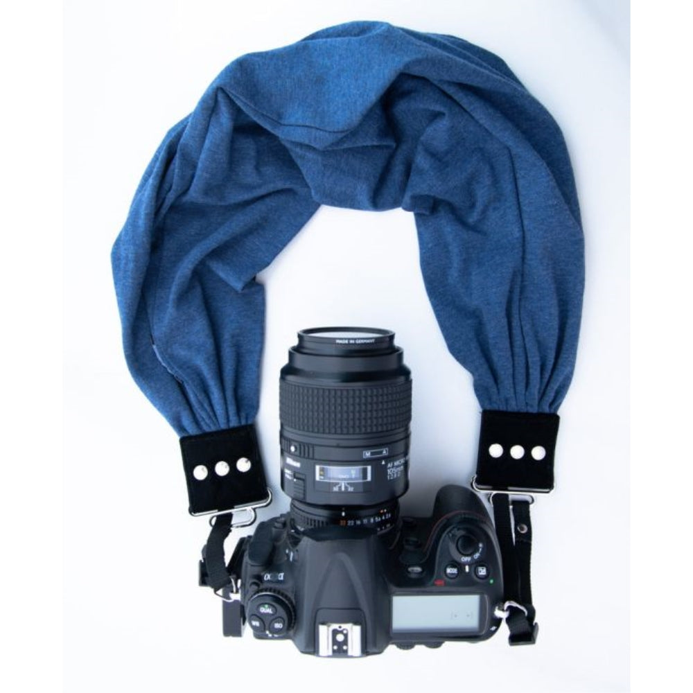 Capturing Couture Pocket Scarf Camera Strap | Denim