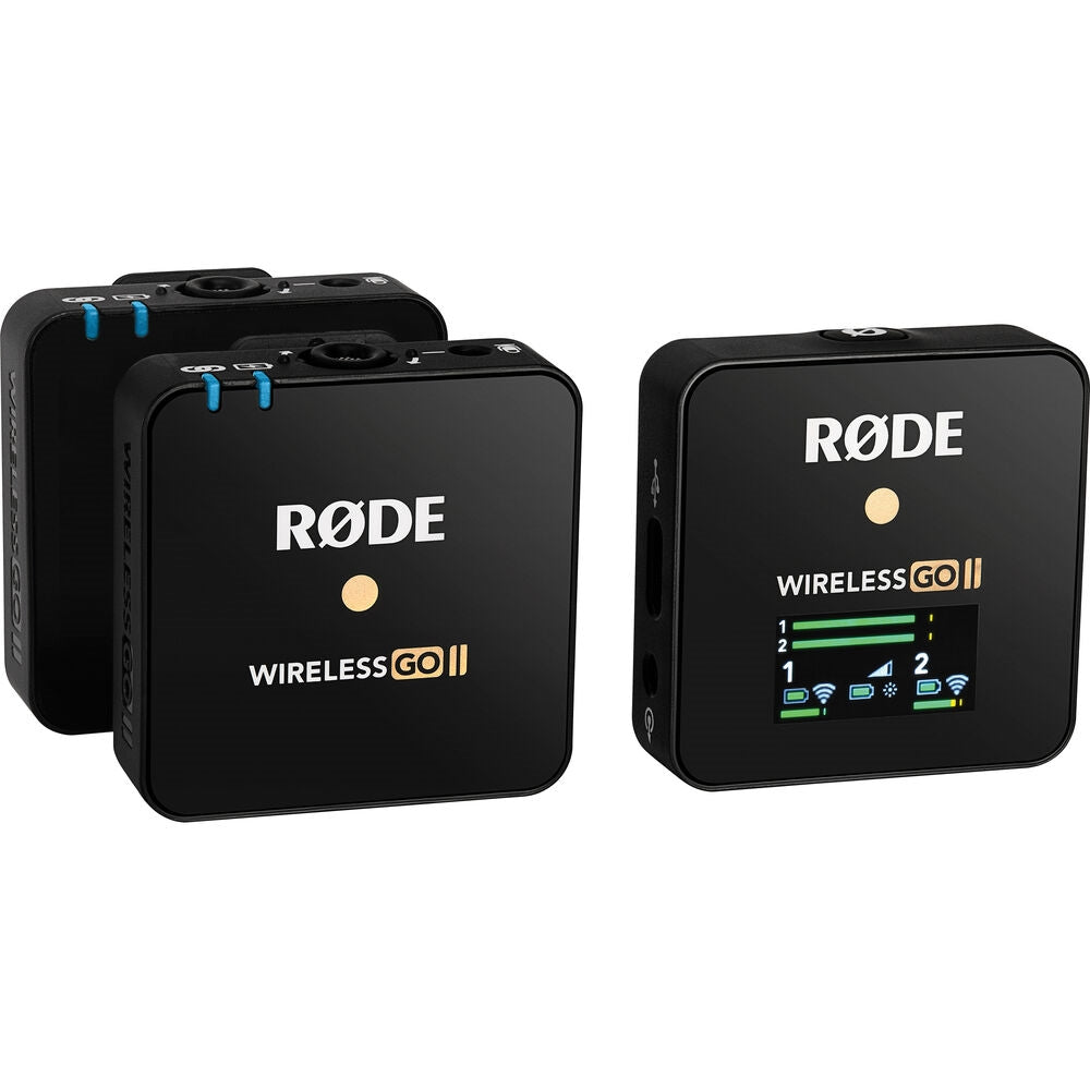 Rode Wireless GO II 2-Person Compact Digital Wireless Microphone System/Recorder | 2.4 GHz, Black