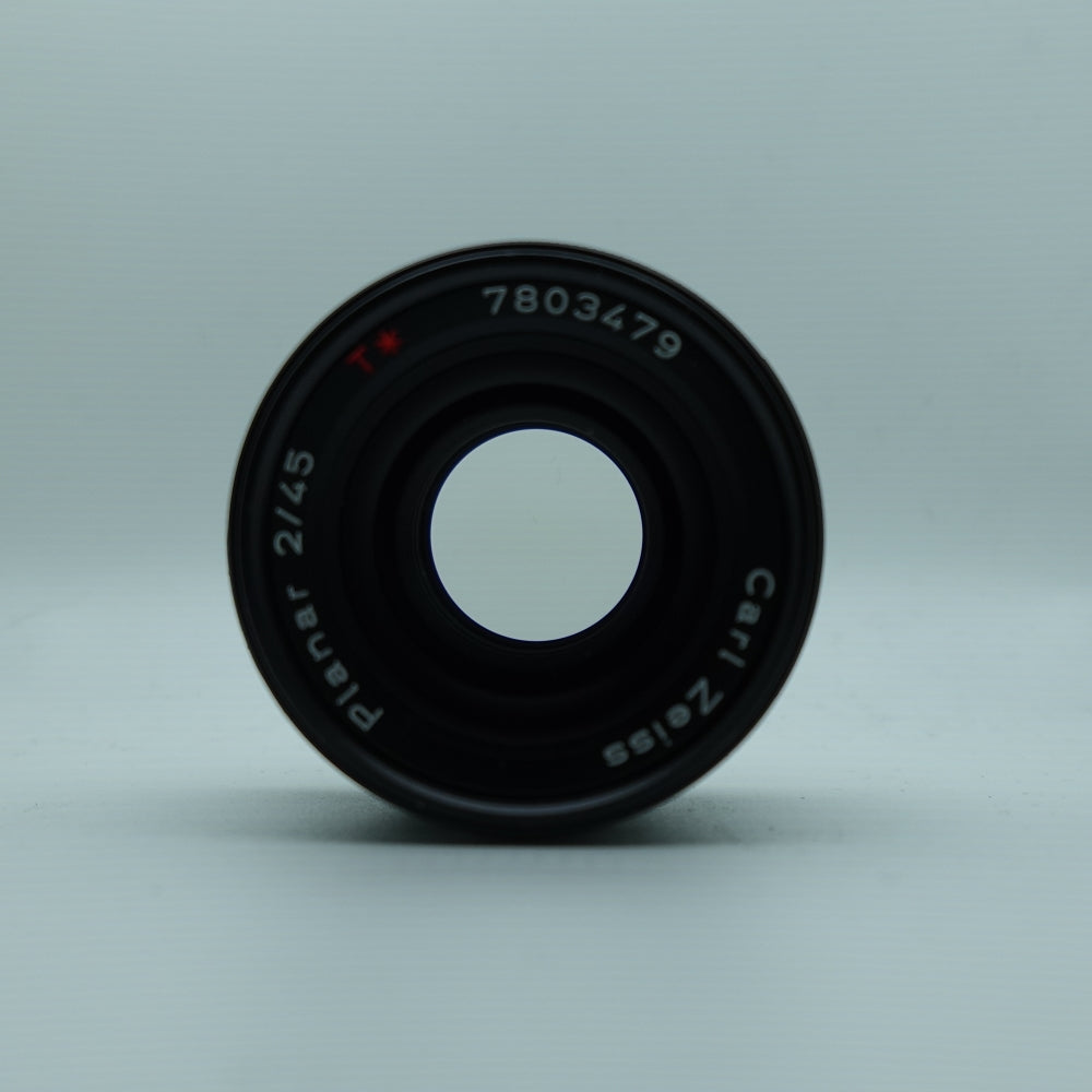 Used Contax G Zeiss Planar T* 45mm f/2 Rangefinder Lens | Black | U8+