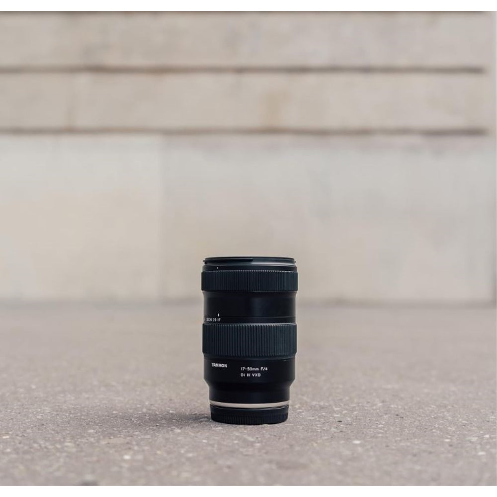Tamron 17-50mm f/4 Di III VXD Lens Compatible with E Mount (Full Frame) Bundle with Tiffen Filter Set + Lens Cap Keeper + Cleaning Kit + Cleaning Cloth (5 Items)