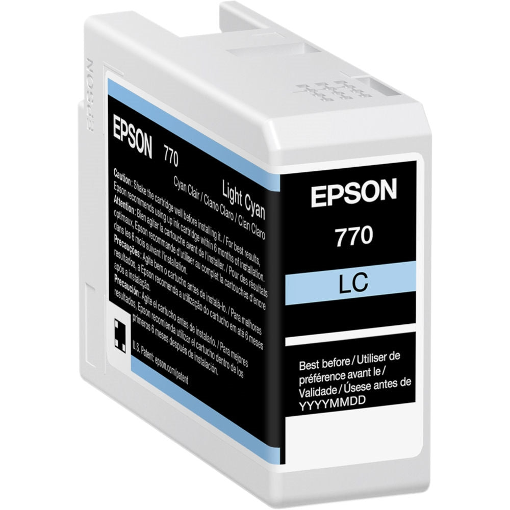 Epson 770 UltraChrome PRO10 Light Cyan Ink Cartridge | 25mL