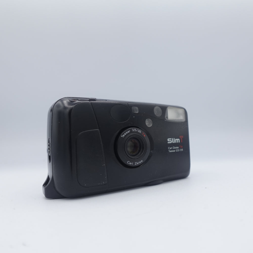 Used Kyocera Slim T 35mm Point and Shoot Camera | Black | U9