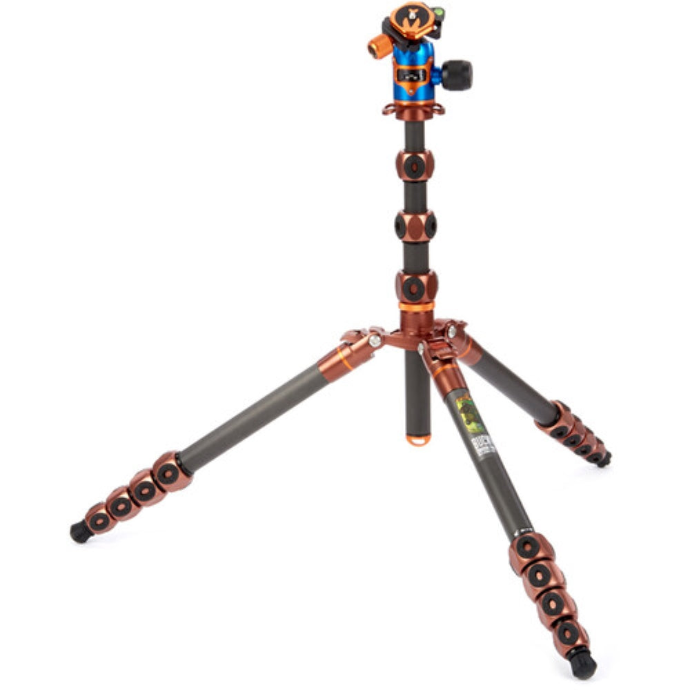 3 Legged Thing Legends Bucky Carbon Fiber Tripod with AirHed VU Ball Head Set | Bronze / Blue