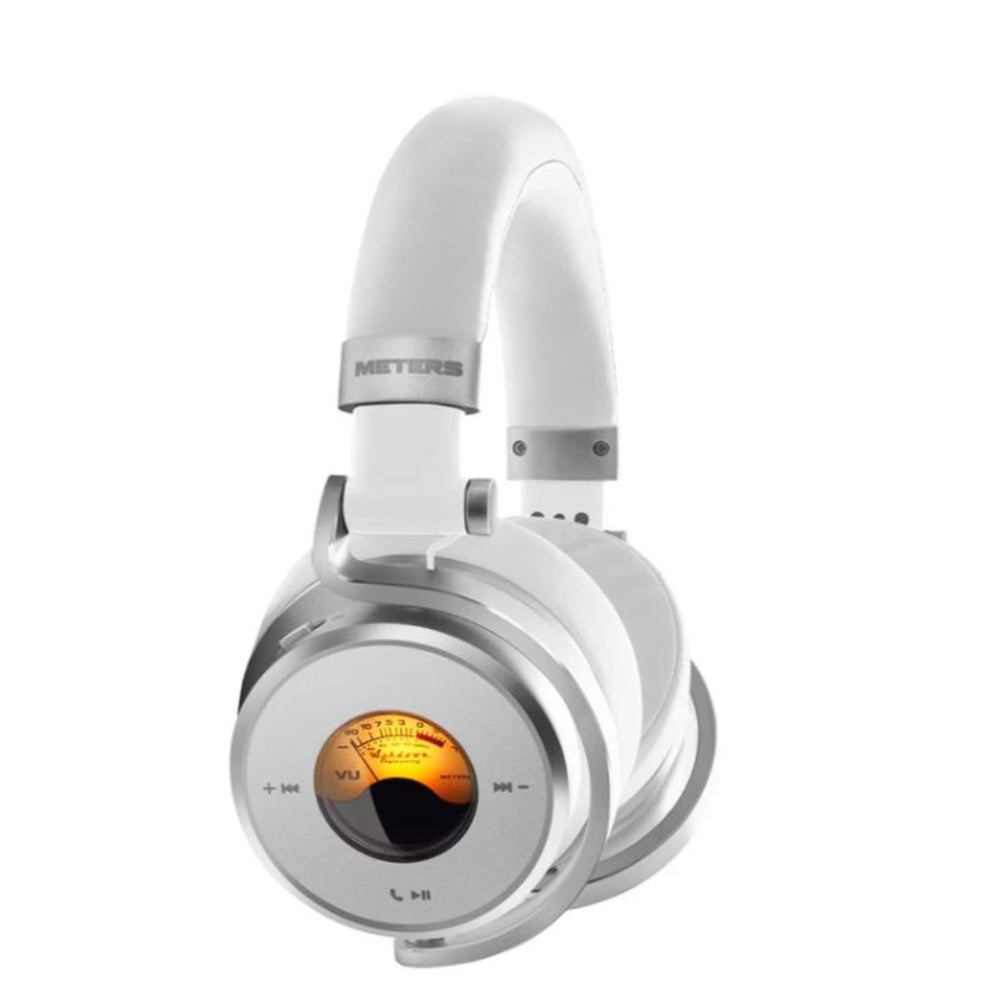 Meters OV-1-B-Connect Over-Ear Active Noise Canceling Bluetooth Headphones | White