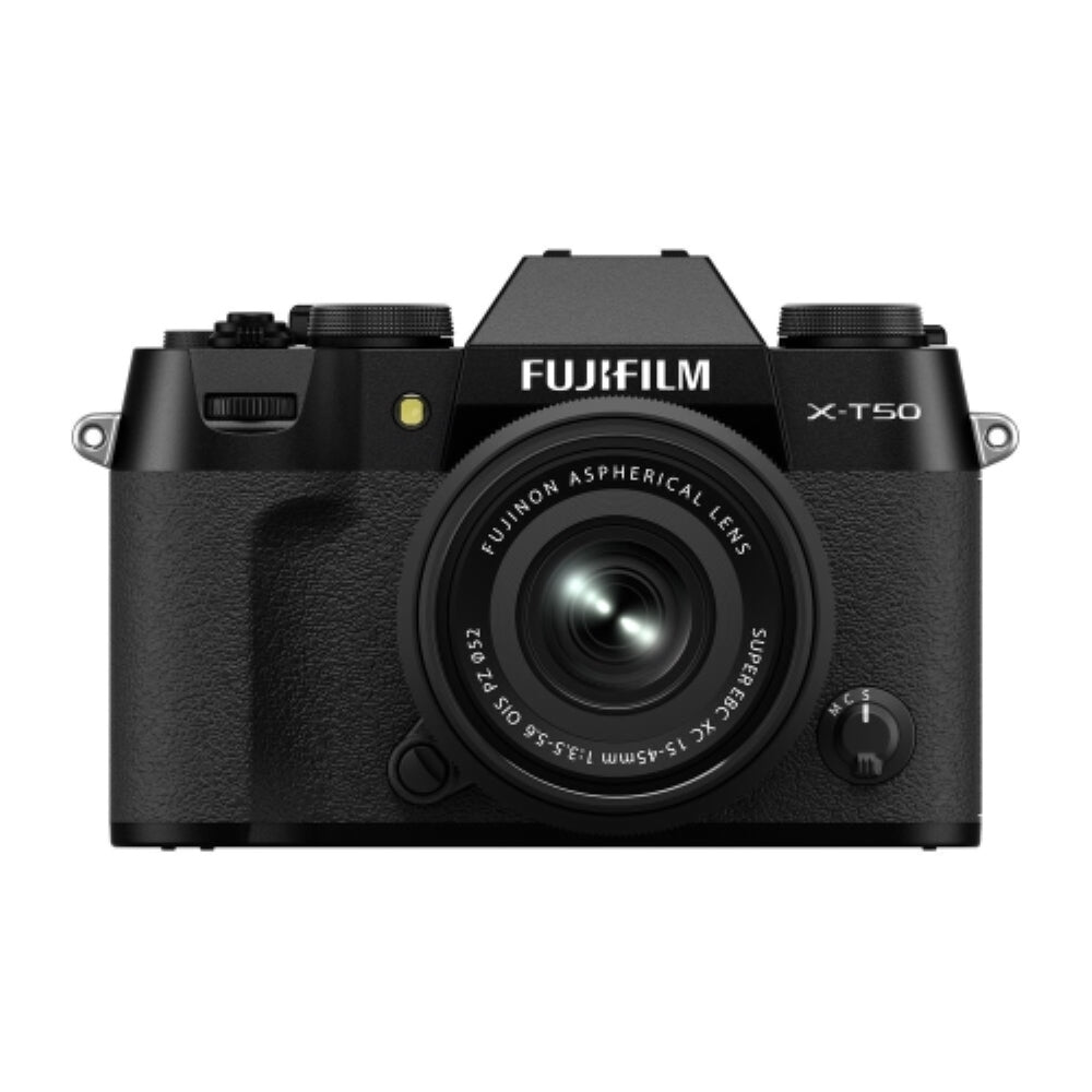 Fujifilm X-T50 Mirrorless Camera w/ XC 15-45mm f/3.5-5.6 OIS PZ Lens | Black