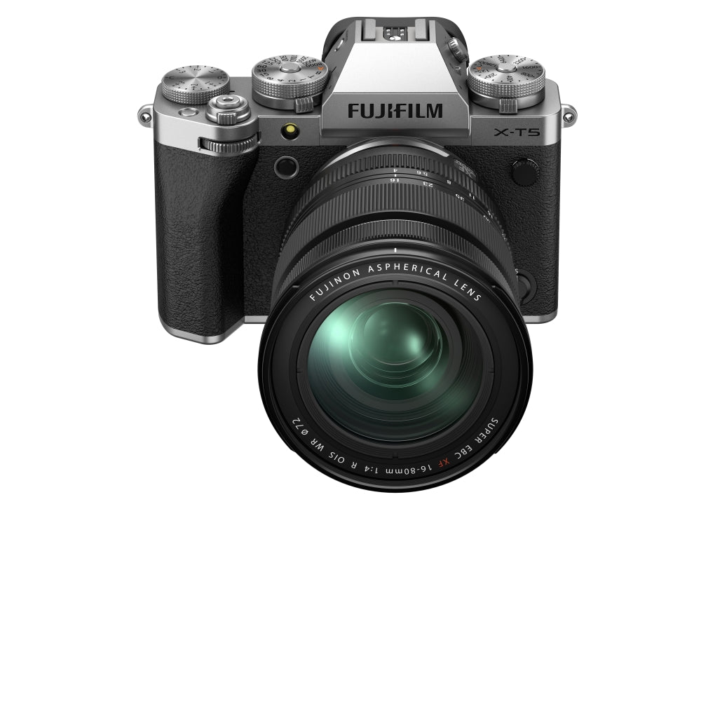 FUJIFILM X-T5 Mirrorless Camera with 16-80mm Lens | Silver