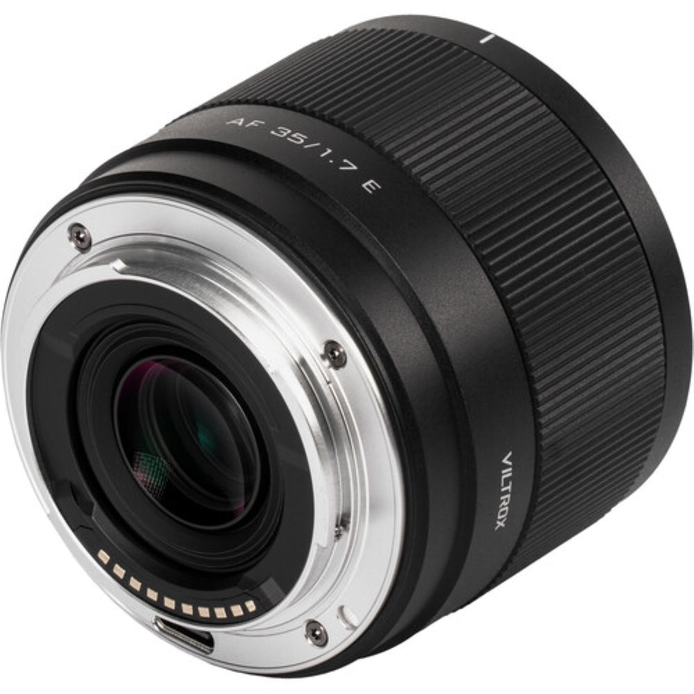 Viltrox AF 35mm f/1.7 E Lens Compatible with Sony E Mount Bundle with UV Filter + Lens Cap Keeper + Cleaning Kit + Cleaning Cloth (5 Items)