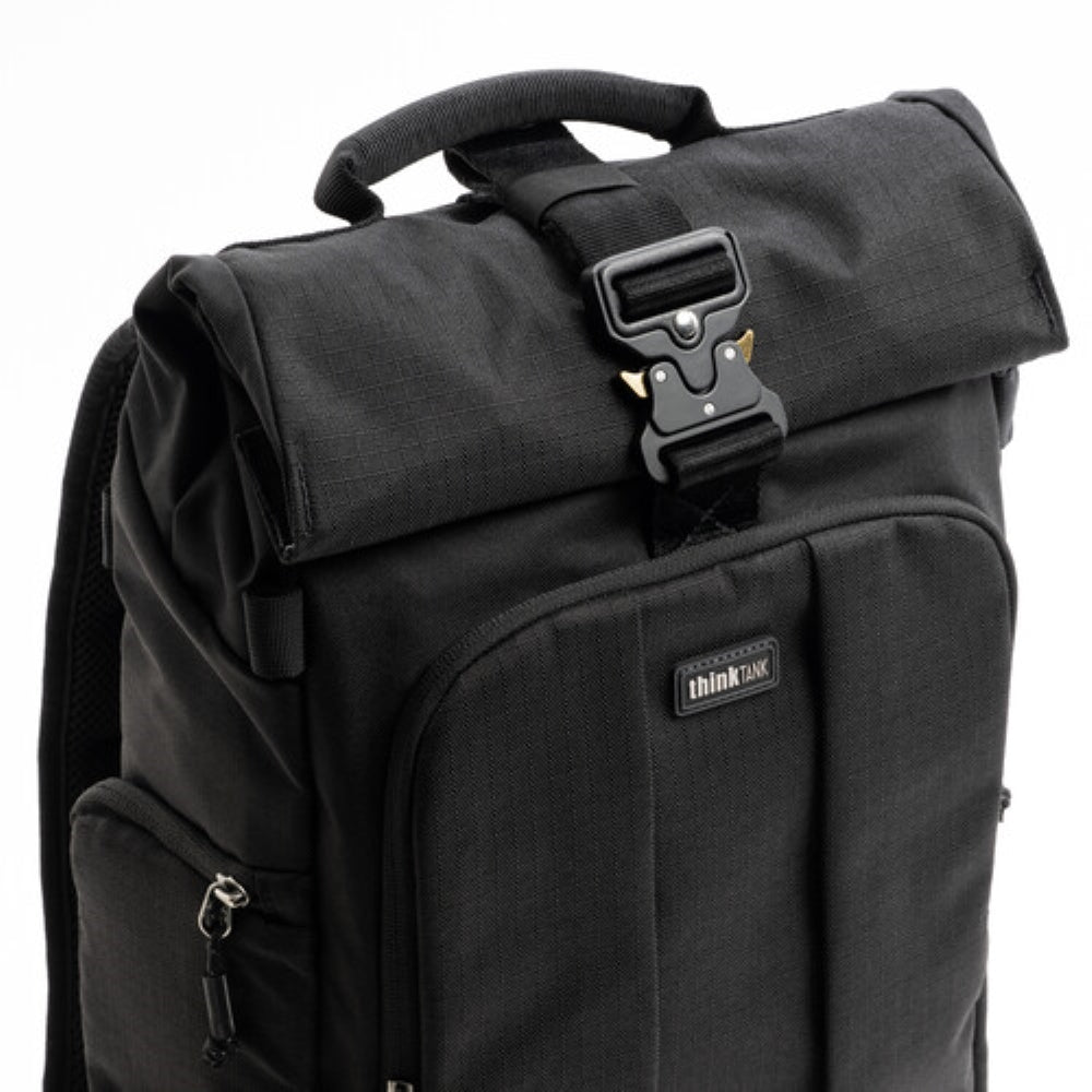 Think Tank Photo FocusPoint Rolltop Camera Backpack | Asphalt Black, 30 L