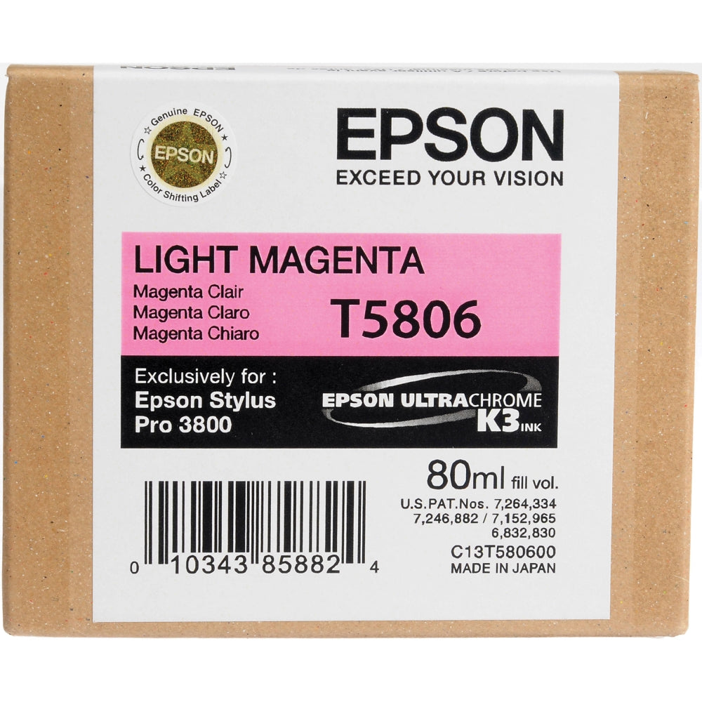 Epson UltraChrome K3 Light Magenta Ink Cartridge | 80 ml