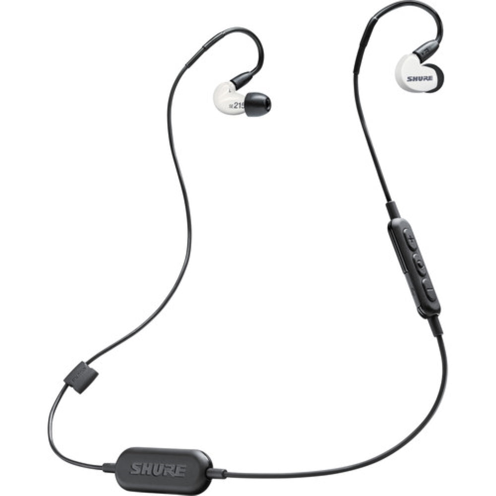 Shure SE215-BT1 Sound-Isolating Earphones with RMCE-BT1 Bluetooth Cable | White