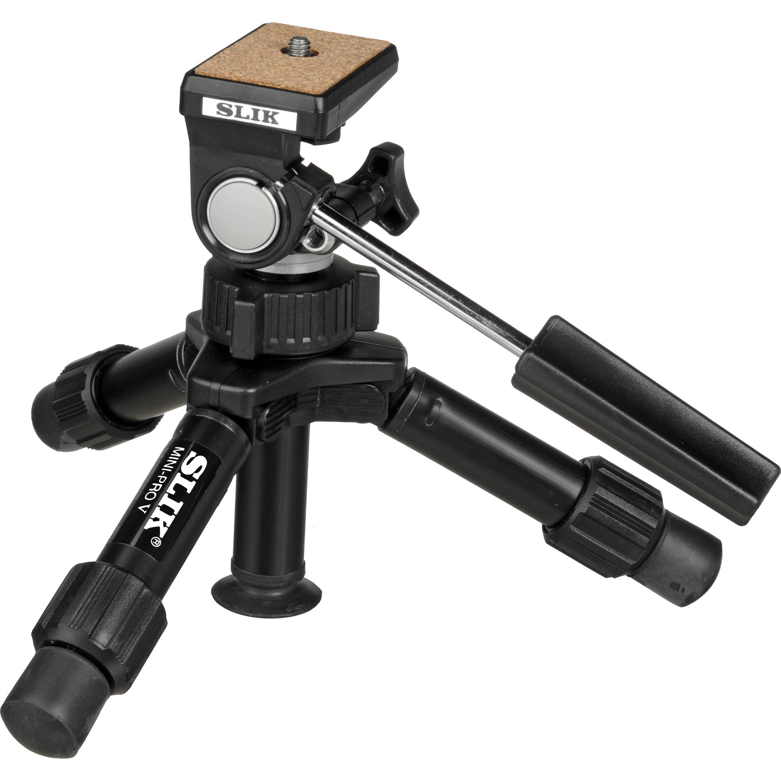 Slik Mini-Pro V Tripod with 2-Way Pan/Tilt Head | Supports 3.3 lb (1.5 kg)