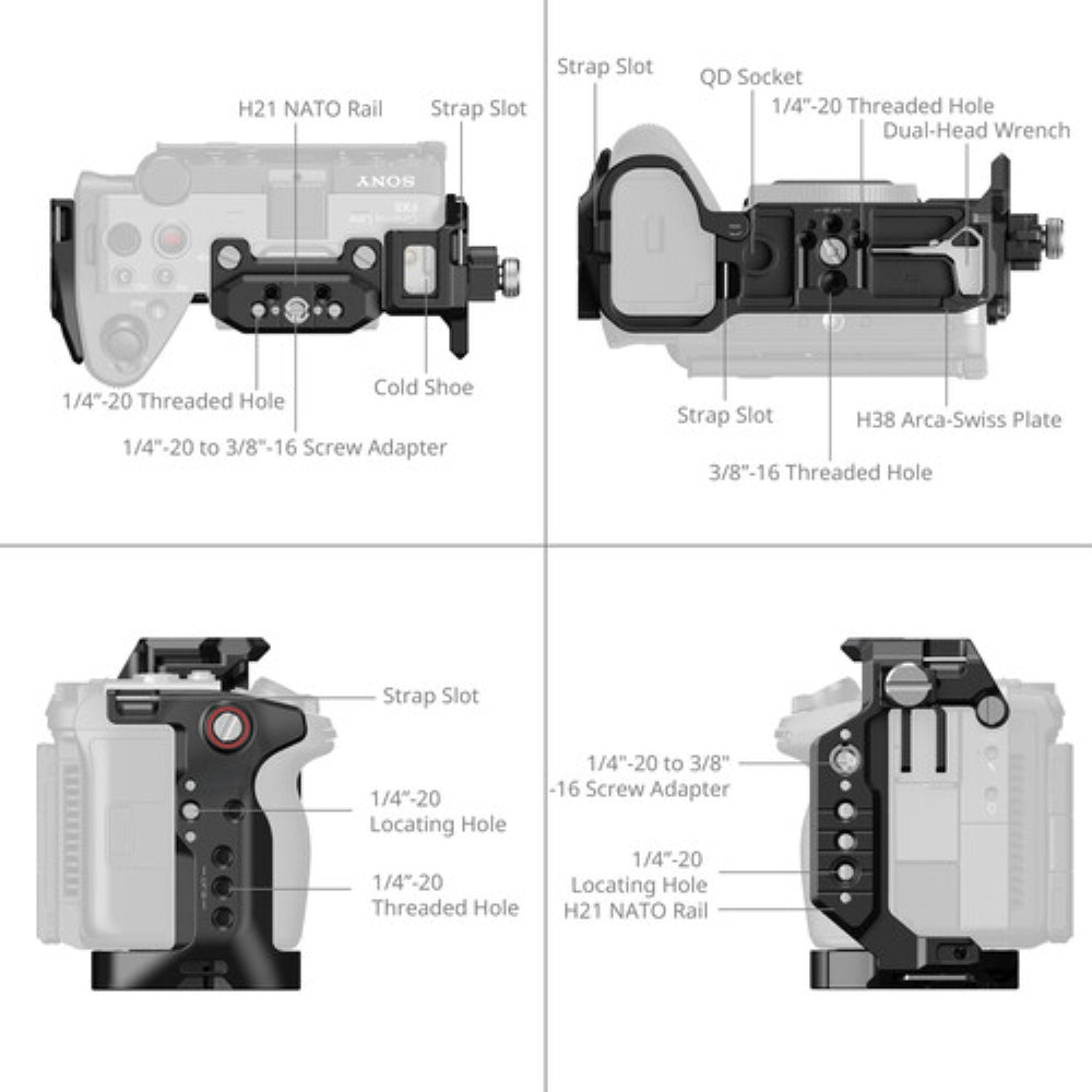 SmallRig HawkLock Cage Kit with XLR Handle for Sony FX5
