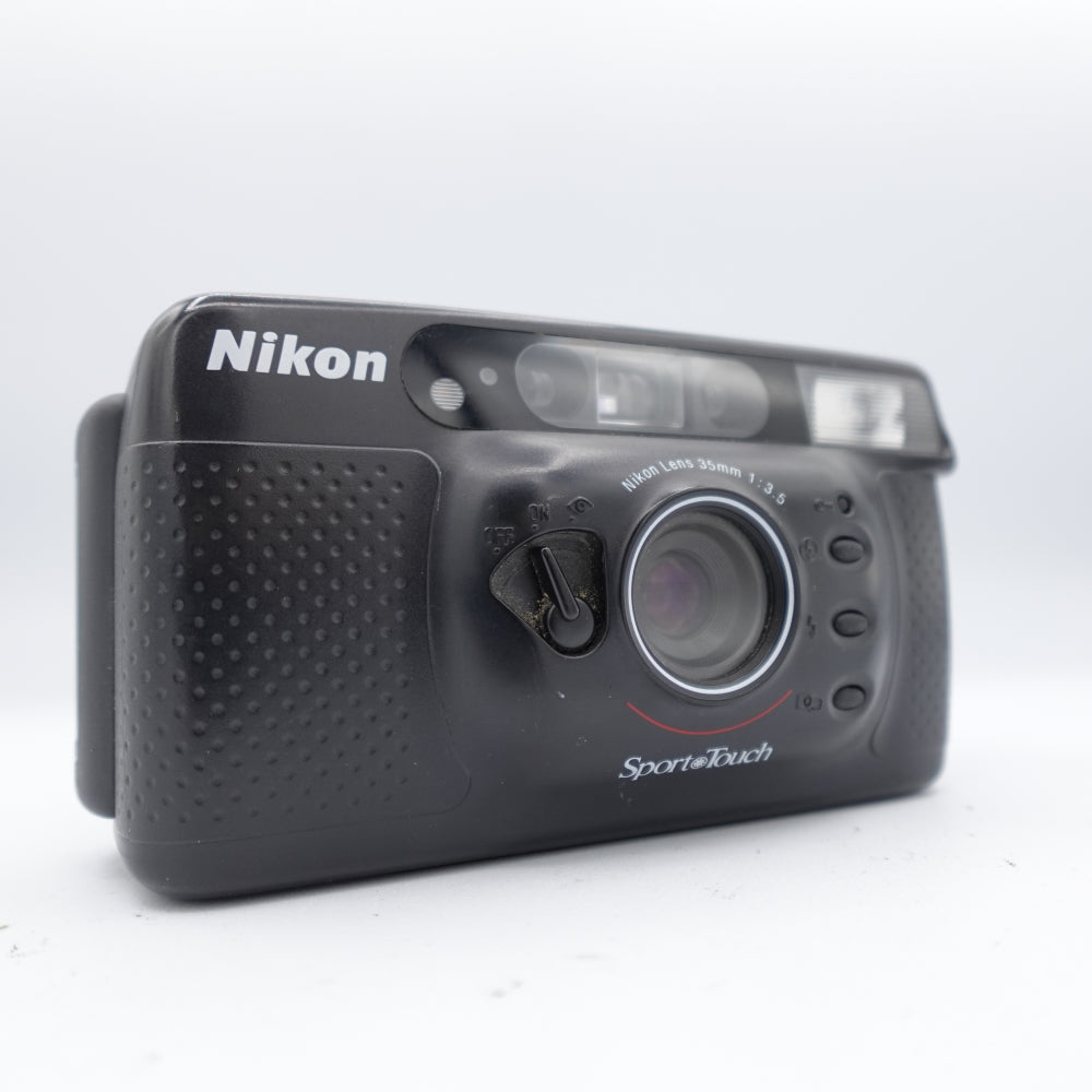 Used Nikon Sport Touch 35mm Point and Shoot Camera | Black | U8+