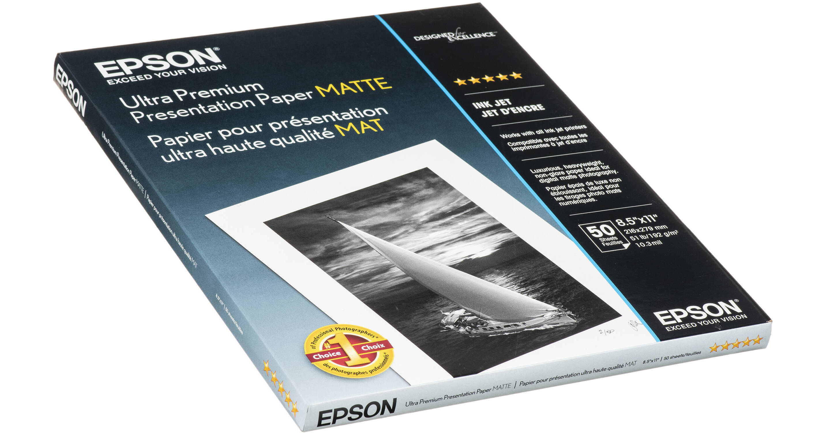 Epson Ultra Premium Presentation Paper Matte | 8.5 x 11", 50 Sheets