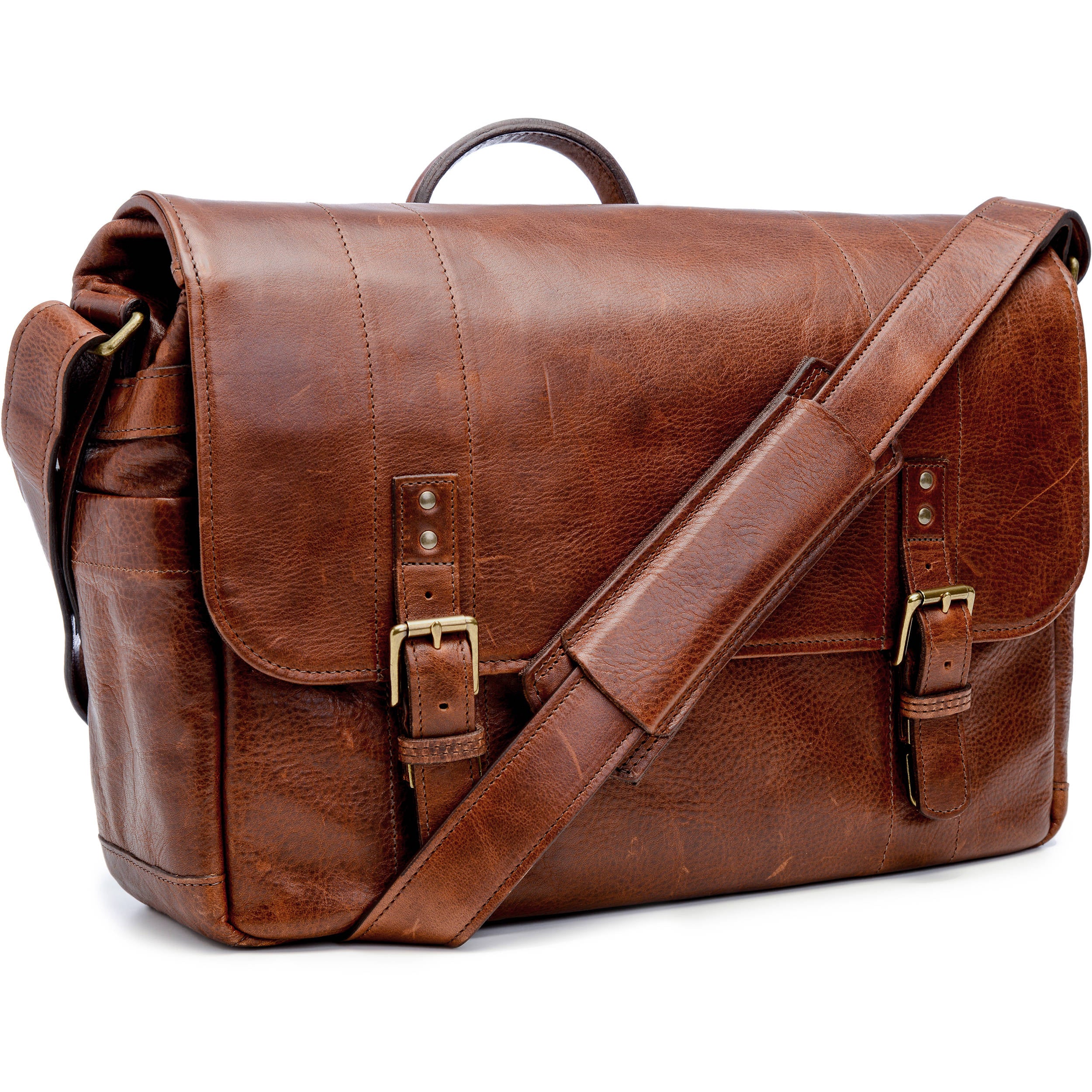 ONA The Leather Union Street Messenger Bag | Walnut