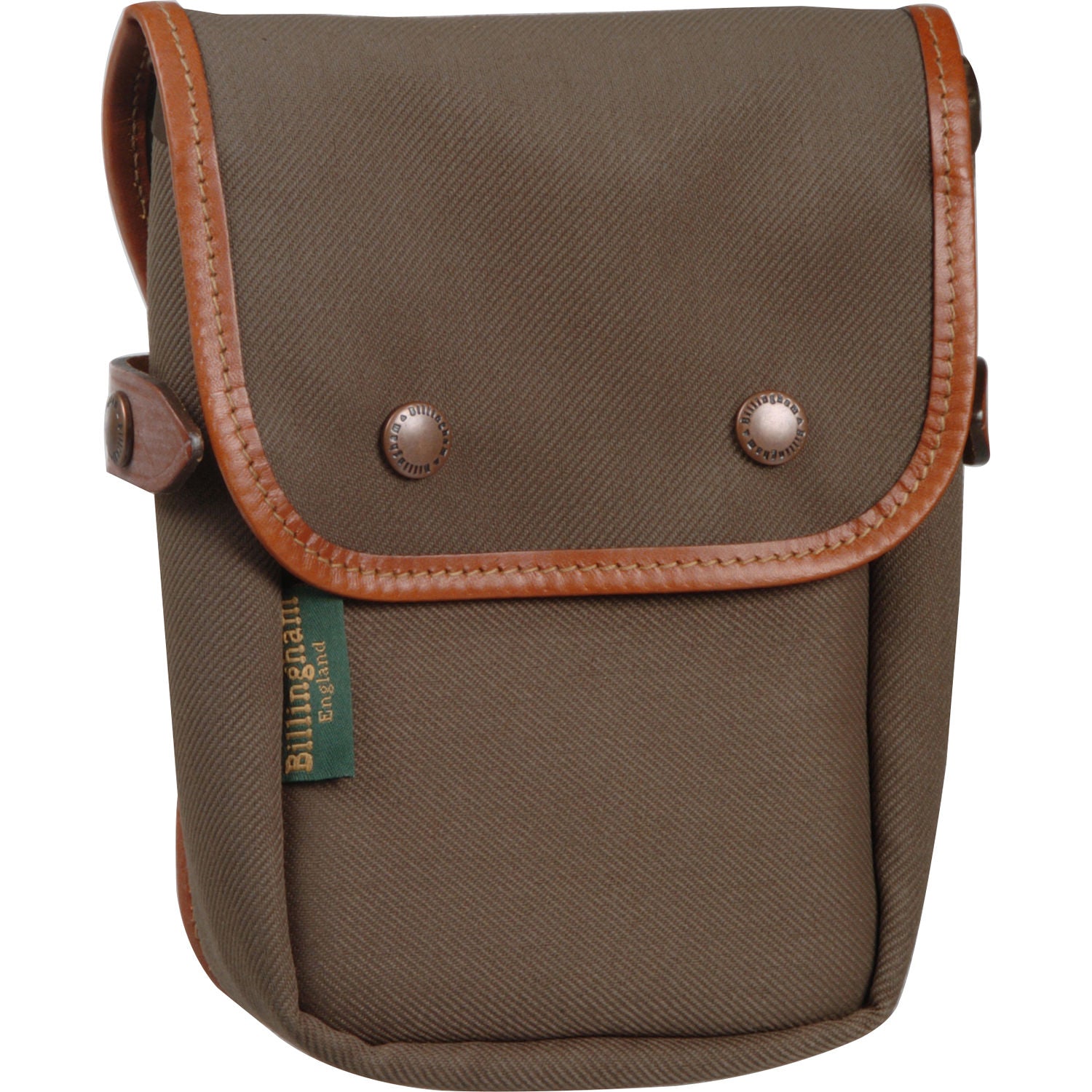 Billingham Delta End Pocket | Sage with Tan Leather Trim