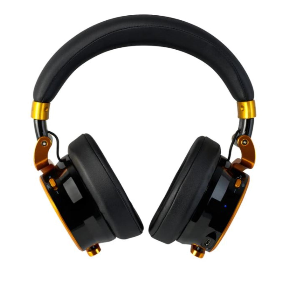 Meters OV-1-B-Connect Over-Ear Active Noise Canceling Bluetooth Headphones | Limited Edition Black & Gold