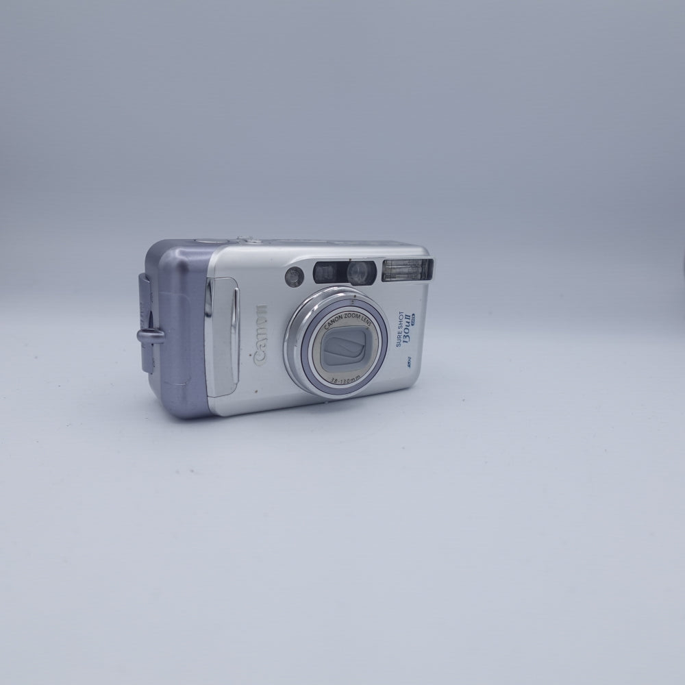 Used Canon Sure Shot 130u II 35mm Point and Shoot Camera | Silver | U9