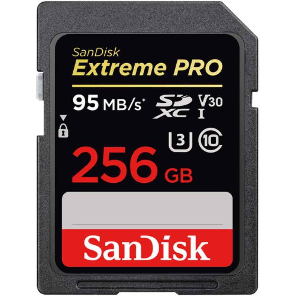 SanDisk 256GB Extreme PRO UHS-I SDXC Memory Card (V30)