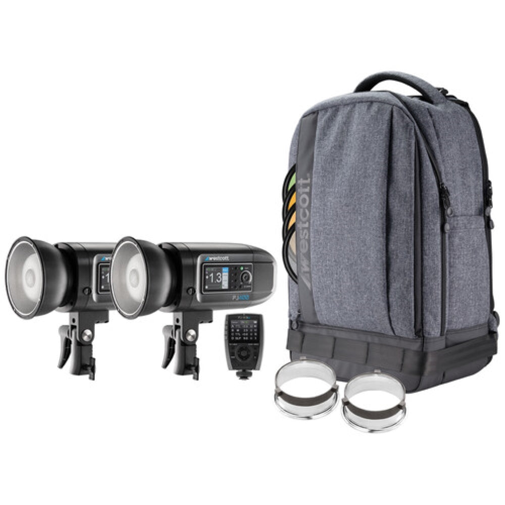 Westcott FJ400 Strobe 2-Light Backpack Kit with FJ-X3 M Universal Wireless Trigger