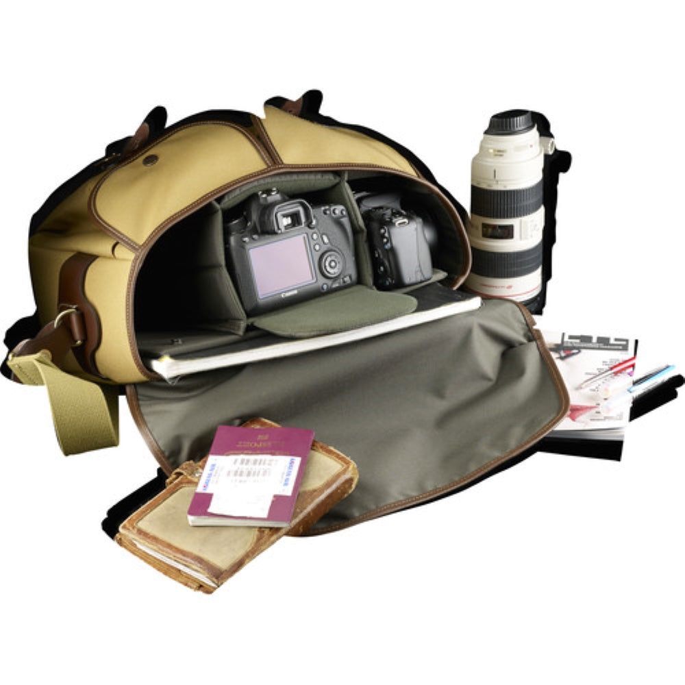 Billingham Hadley One Camera Bag | Khaki FibreNyte with Chocolate Leather