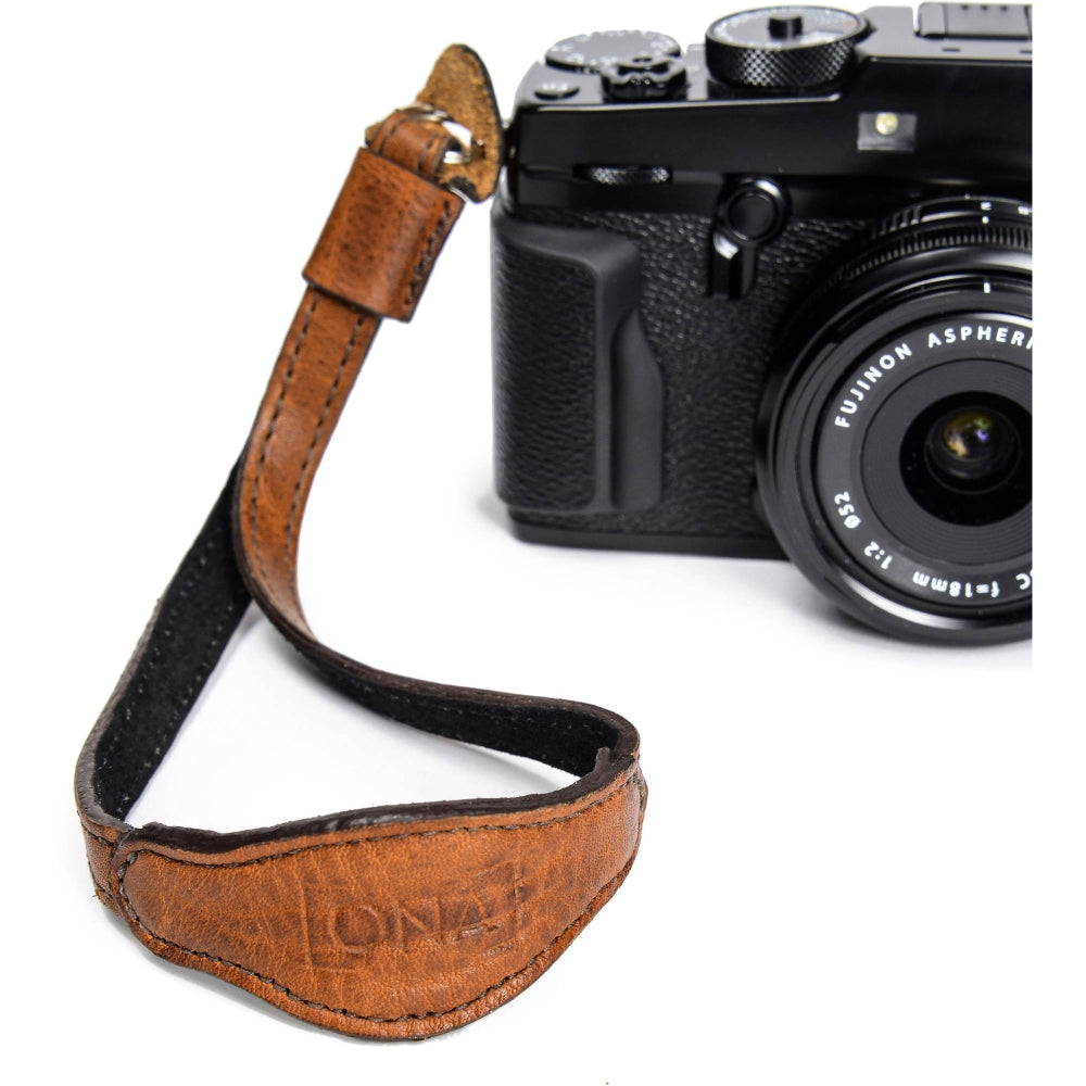 ONA Kyoto Leather Camera Wrist Strap | Antique Cognac