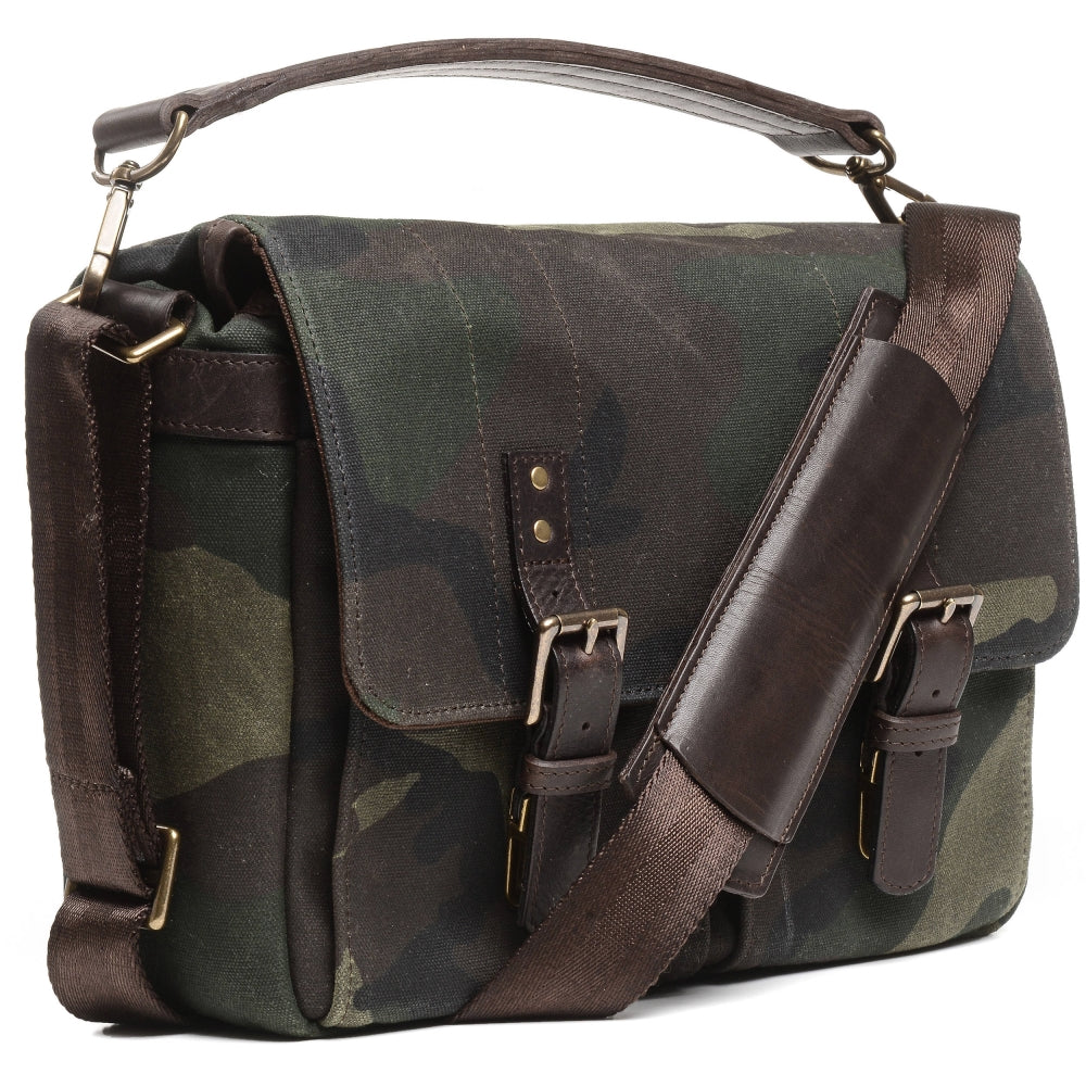 ONA Prince Street Camera Messenger Bag | Camouflage, Waxed Canvas