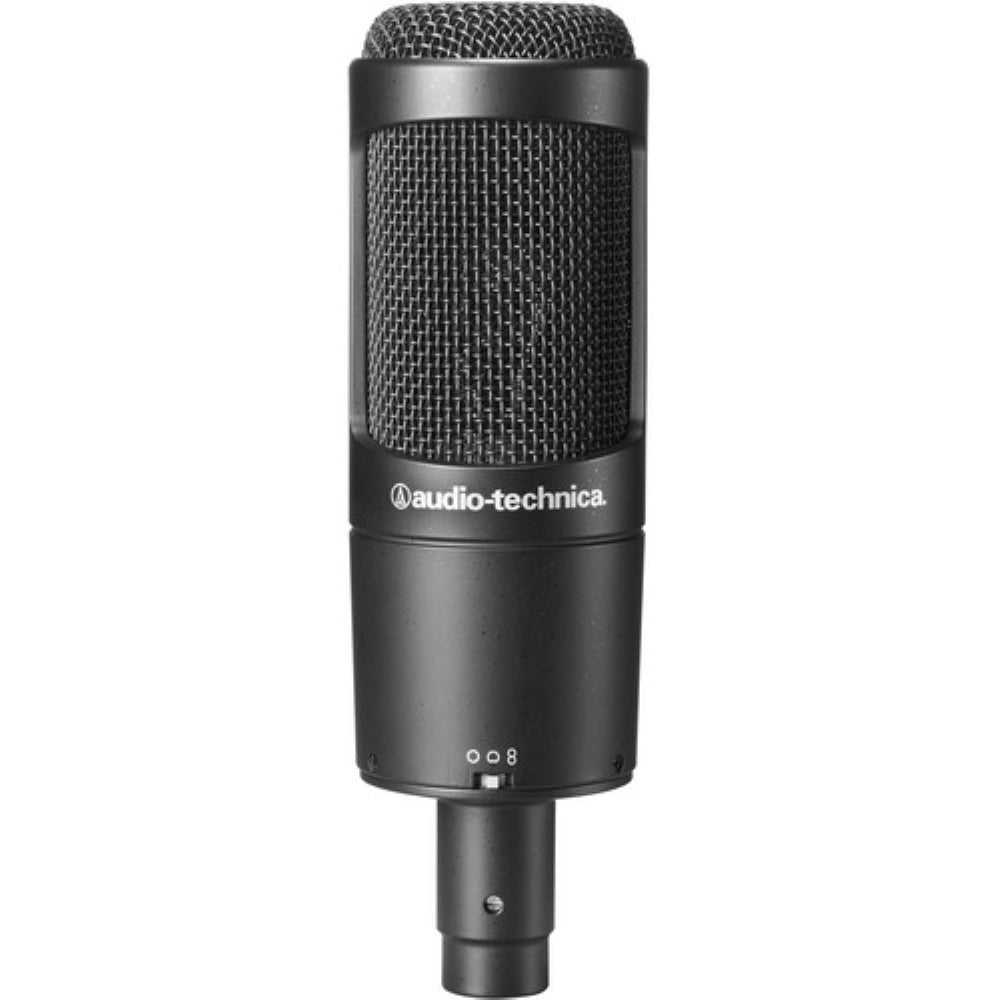 Audio-Technica AT2050 Multi-Pattern Condenser Microphone Bundle with Studio Headphones + XLR Cable + Pop Filter + Icon Pro Audio USolo Recording Interface + Mic Arm + Cleaning Cloth (7 Items)