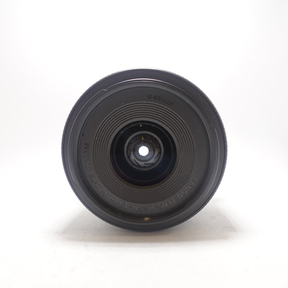 Used Canon RF-S 18-45mm f/4.5-6.3 IS STM Zoom Lens | Black | U9
