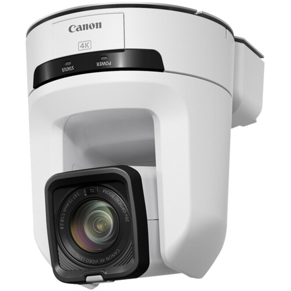 Canon CR-N100 4K NDI PTZ Camera with 20x Zoom | Titanium White