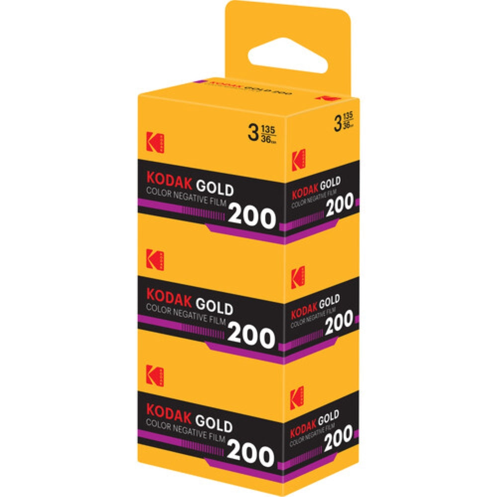 Kodak Eastman GOLD 200 Color Negative Film | 35mm Roll Film, 36 Exposures, 3-Pack