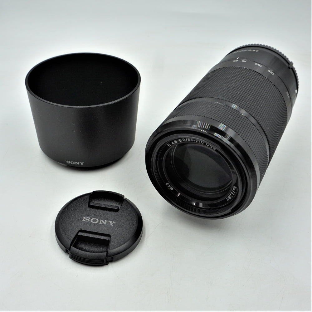 Sony 55-210mm f/4.5-6.3 OSS Telephoto E-Mount Lens - Black  I U8